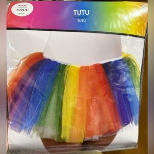 Amscan Adult Rainbow Tutu Party City NWT